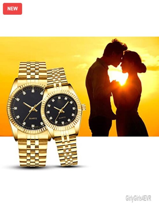 Stainless Steel Matching Couple Watches Quartz Set of 2 main image 4